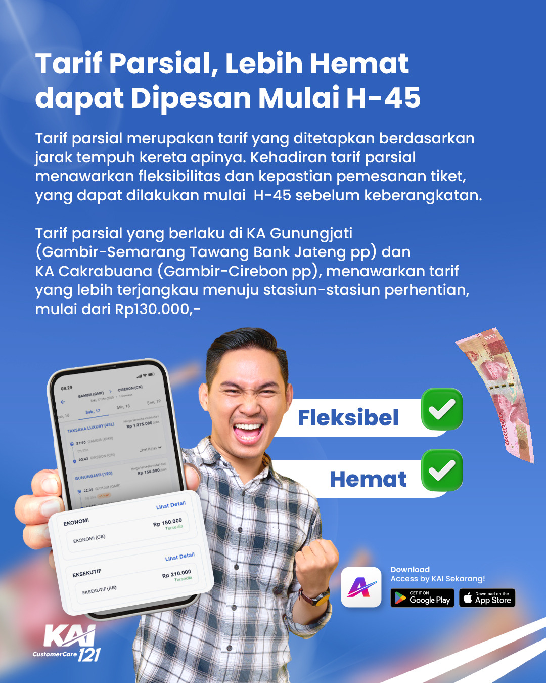KAI Daop 1 Tawarkan Tarif Parsial, Solusi Traveling Hemat ke Berbagai Kota Jawa
