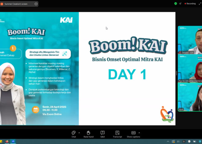 KAI Hadirkan Pelatihan Digital untuk UMKM Lewat Program BOOM! KAI dan MiKA Next Class